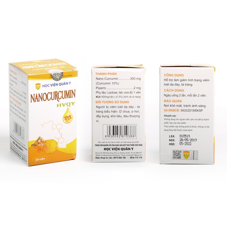 Nano Curcumin Học Viện Quân Y