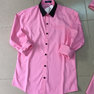 Áo sơ mi màu hồng cho bé trai