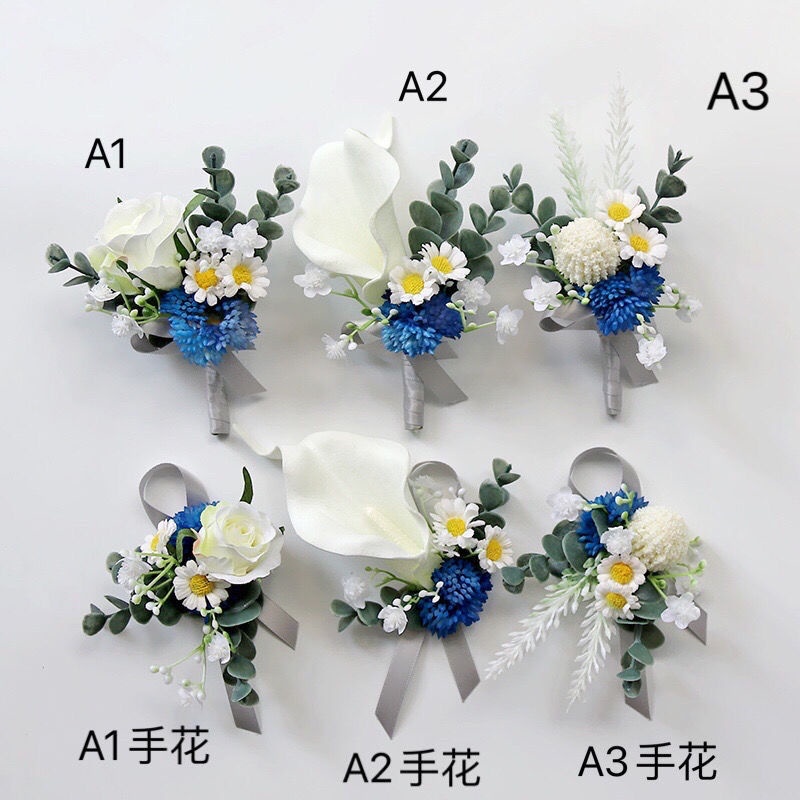 Ghim Cài Áo Hình Hoa Cô Dâu Chú Rể Bó Hoa Cô Dâu Chú Rể Đám Cưới Đẹp Mắt Phong Cách Mori Hàn Quốc Đẹp Mắt