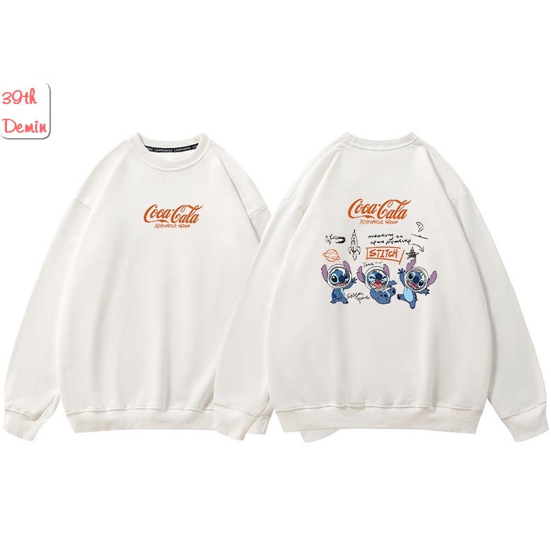 Áo nỉ COCACOLA phong cách Hip Hop graffiti  sweater unisex Form rộng Free Size