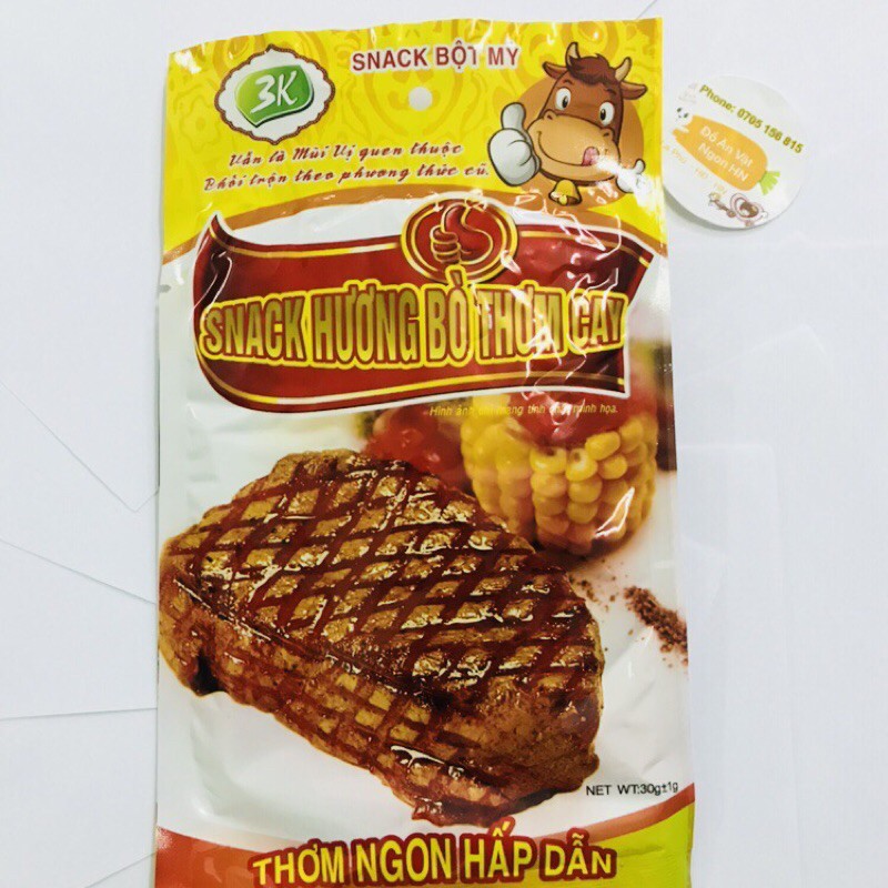 10 Gói Snack Hương Bò Thơm Cay Đồ Ăn Vặt Cổng Trường Cực Hot Giá Rẻ