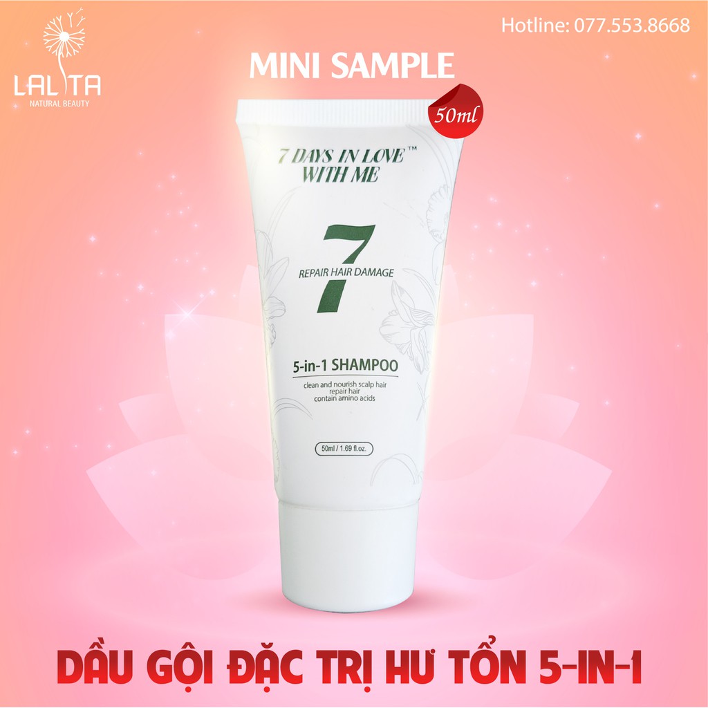 (DÙNG THỬ) DẦU GỘI PHỤC HỒI TÓC LALITA CHÍNH HÃNG TUÝP DÙNG THỬ 50ML