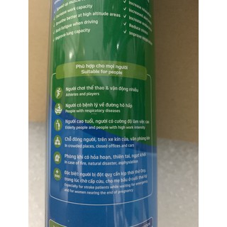 Combo 3 Bình oxy mini cầm tay 99,9% Oxy Tinh Khiết