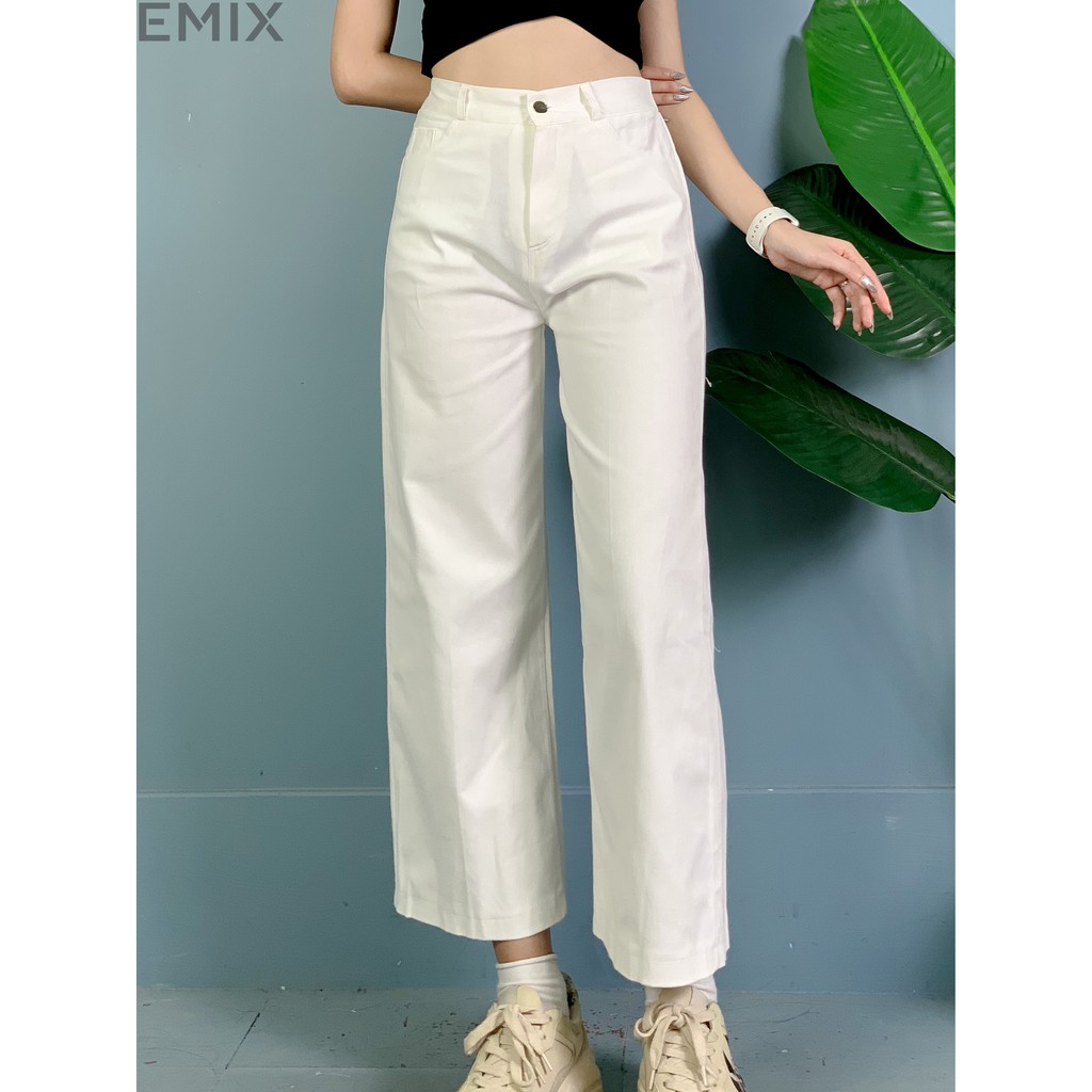 [Mã WABRLOW5 giảm 15% đơn 300K] Quần cullotes chất thô ống xuông hàng đẹp EMIX | BigBuy360 - bigbuy360.vn