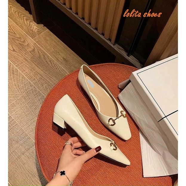Giầy nữ công sở cao gót 3p da mềm cao cấp