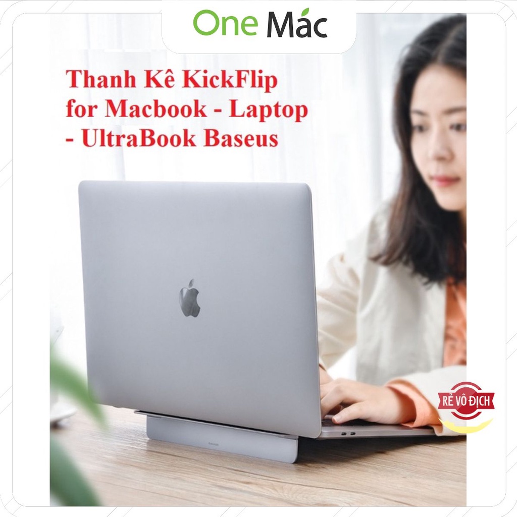 ❤️ KickFlip Đế Tản Nhiệt Laptop, Macbook  Siêu Mỏng Dạng Dán &amp; Gập Dưới Lưng Máy