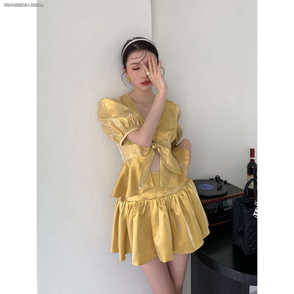 Bộ Trang Phục Hai Mảnh Gồm Áo Và Váy Ngắn Phong Cách Hong Kong Cổ Điển Sang Trọng Dành Cho Bạn Nữ Mặc Hàng Ngày