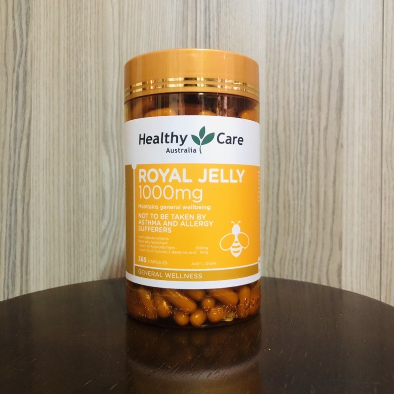 Sữa ong chúa Healthy Care Royal Jelly 365v Úc