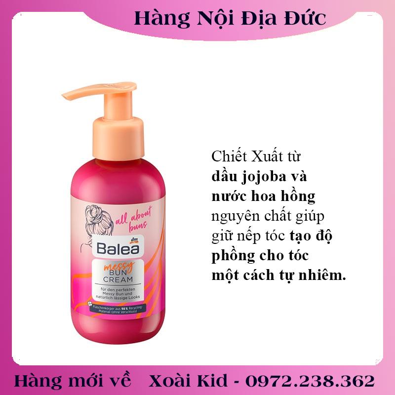 Bộ Kem làm phồng tóc, dầu dưỡng tóc, bột phồng tóc, xịt nước hoa tóc Balea của Đức- Date mới Đủ Bill