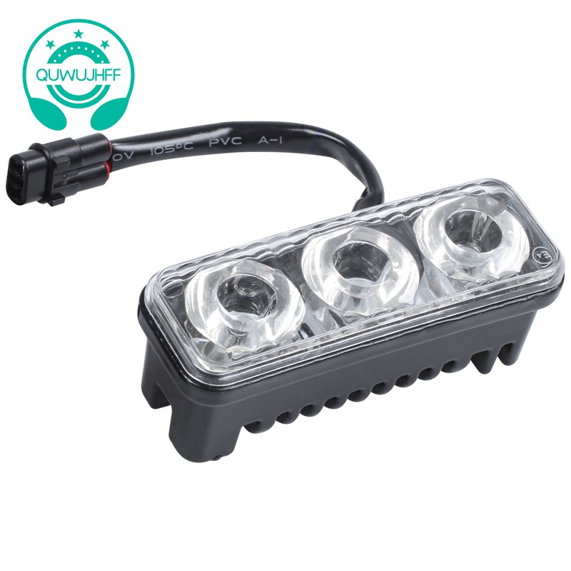 2 Đèn Pha 3 Bóng Led Drl 9w Cho Xe Hơi