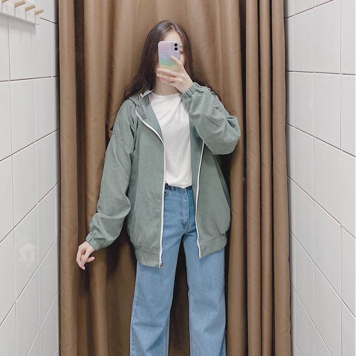 [ Miều ] Áo khoác kéo vải nhung Tina Jacket
