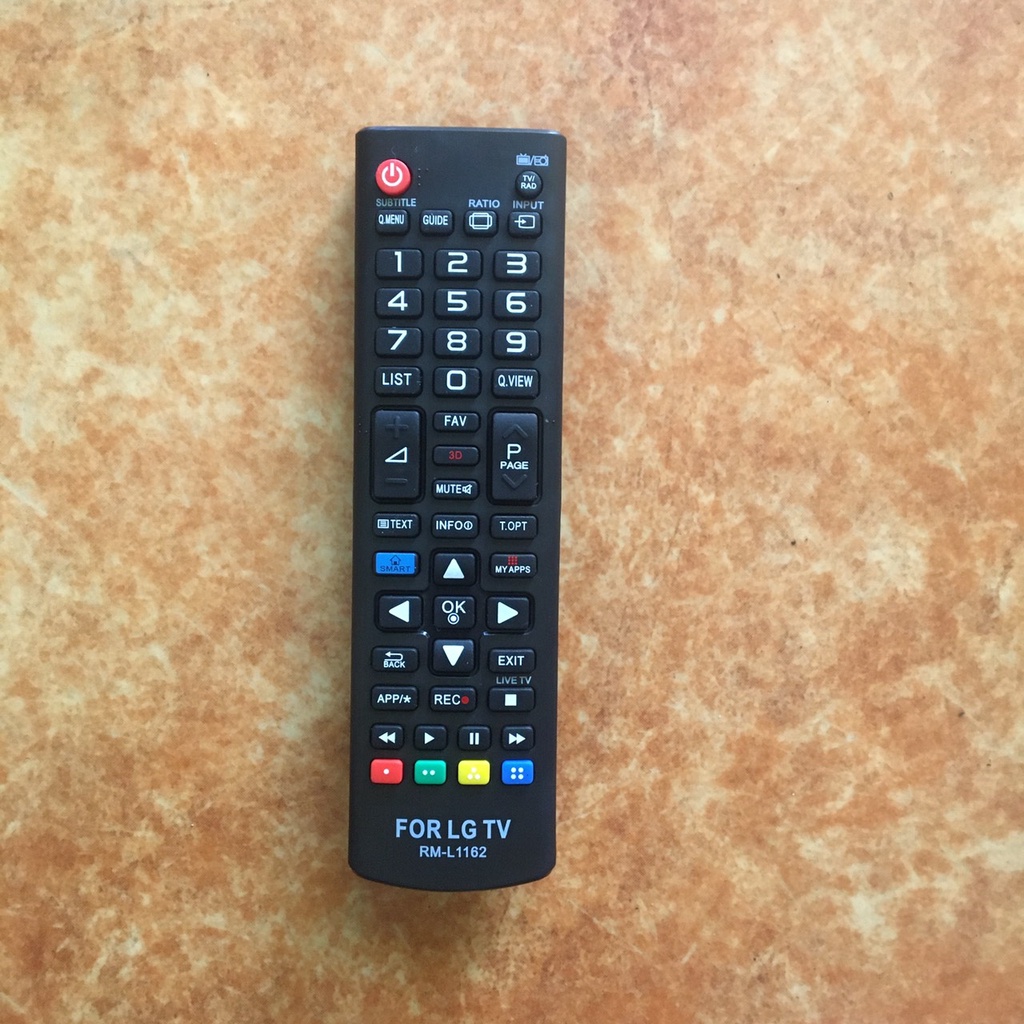 Điều khiển tivi LG RM-L1162 có smart internet và nút Smart mé bên trái , Remote dùng chotivi LG RM-L1162