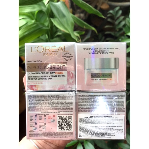 🎉  Kem Dưỡng Sáng Da Ban Ngày L'ORÉAL PARIS GLYCOLIC-BRIGHT GLOWING CREAM DAY SPF17