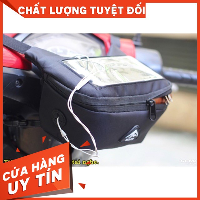 Túi treo Đầu xe chính hãng TAM'S BAG , có thể làm túi đeo hông, chống nước, sài cảm ứng xịn