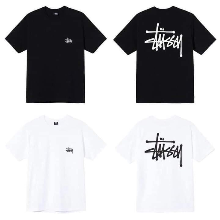 | AUTHENTIC ONLY | Áo thun STUSSY BASIC TRẮNG ĐEN Chính hãng