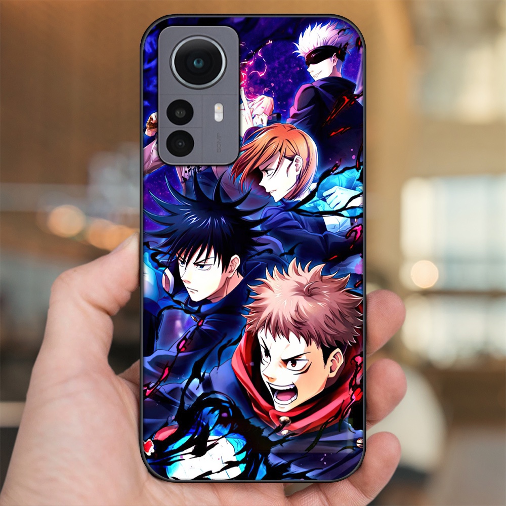 Ốp lưng Xiaomi 12 viền đen in hình Yuji Jujutsu Kaisen