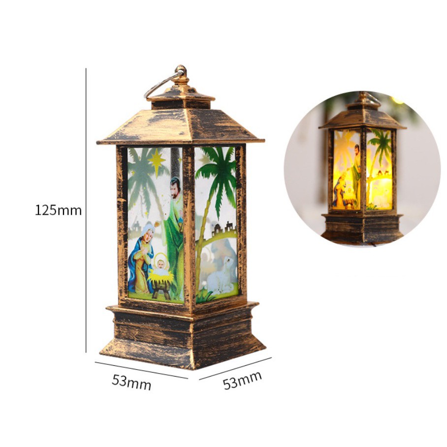 Đèn trang trí Giáng Sinh - Đèn lồng treo cây thông Noel