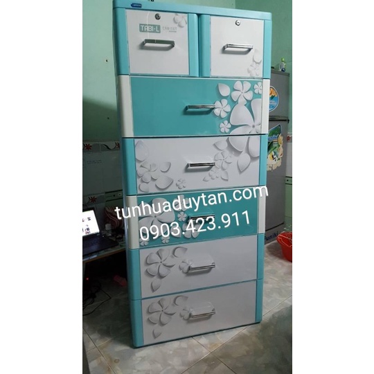 Tủ Tabi L Duy Tân 6 tầng 7 ngăn(nâng thêm tầng)-chát thêm mẫu