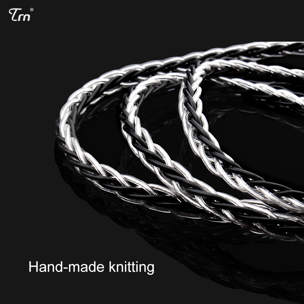 Dây cáp đồng 8 lõi mmcx / 2Pin kèm đầu nối cho V80 V20 KZ zs10 z10