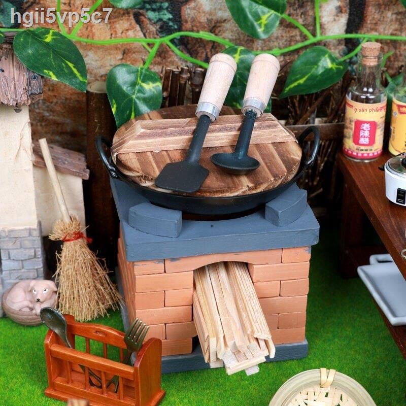 Nhà bếp mini, đồ chơi có thể nấu ăn, ăn như thật, trọn bộ dùng nhỏ, quà tặng sinh nhật bé gái, gái