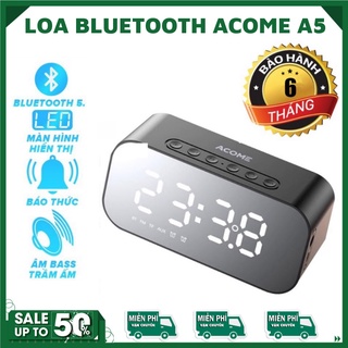 Loa Bluetooth ⚡FreeShip⚡ Loa Bluetooth ACOME A5 Với Màn Hình LED Hình Dáng Đẹp Mắt Sang Trọng