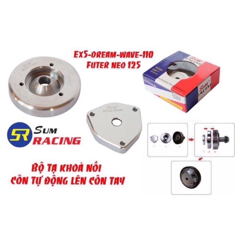 Tạ nồi (khoá nồi) Wave SumRacing lên côn tay