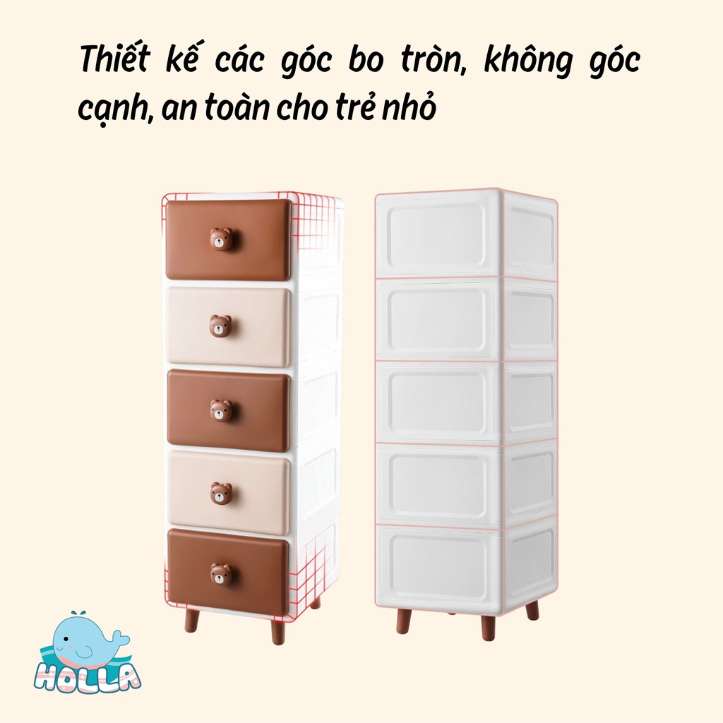 TỦ GẤU/THỎ 4- 5 TẦNG HOLLA/ SASA HL-09171/HL-09172