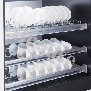 Giá để bát đĩa 3 tầng trong tủ bếp INOXEN BCD