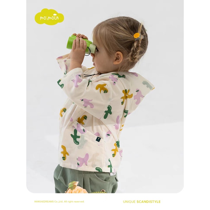 Áo khoác mỏng Moimoln chim nhiều màu Nga Fish K1M0C5