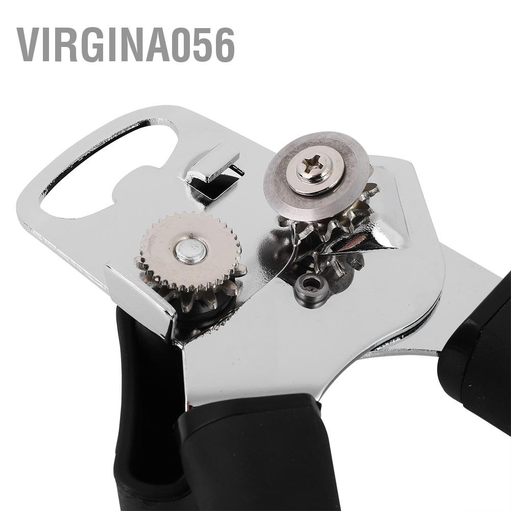 Virgina056 Stainless Steel Cans Opener Professional Ergonomic Manual Can Side Cut