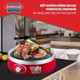 Bếp lẩu nướng hồng ngoại sunhouse shd4668