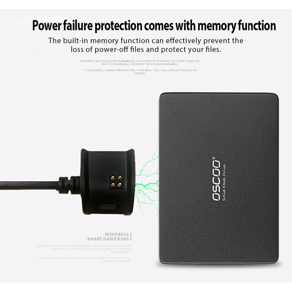 Ổ cứng SSD OSCOO 240GB SATA III 2.5-inch - tốc độ đọc 520MB/s (Đen)