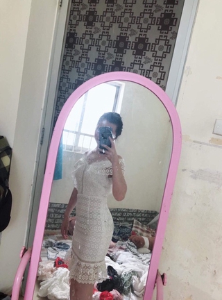 [Pass] Váy ren trắng cao cấp size S