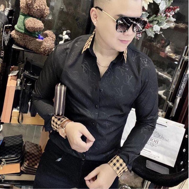 Áo sơ mi nam dài tay họa tiết,chất vải lụa,cá tính trẻ trung,NUBA 24 tcs | BigBuy360 - bigbuy360.vn