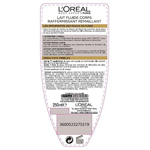 Sữa dưỡng thể L'oréal Paris Age Perfect 250ml Ouibeaute