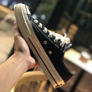 (Fullbox) giày thể thao sneakers cv cổ thấp màu đen