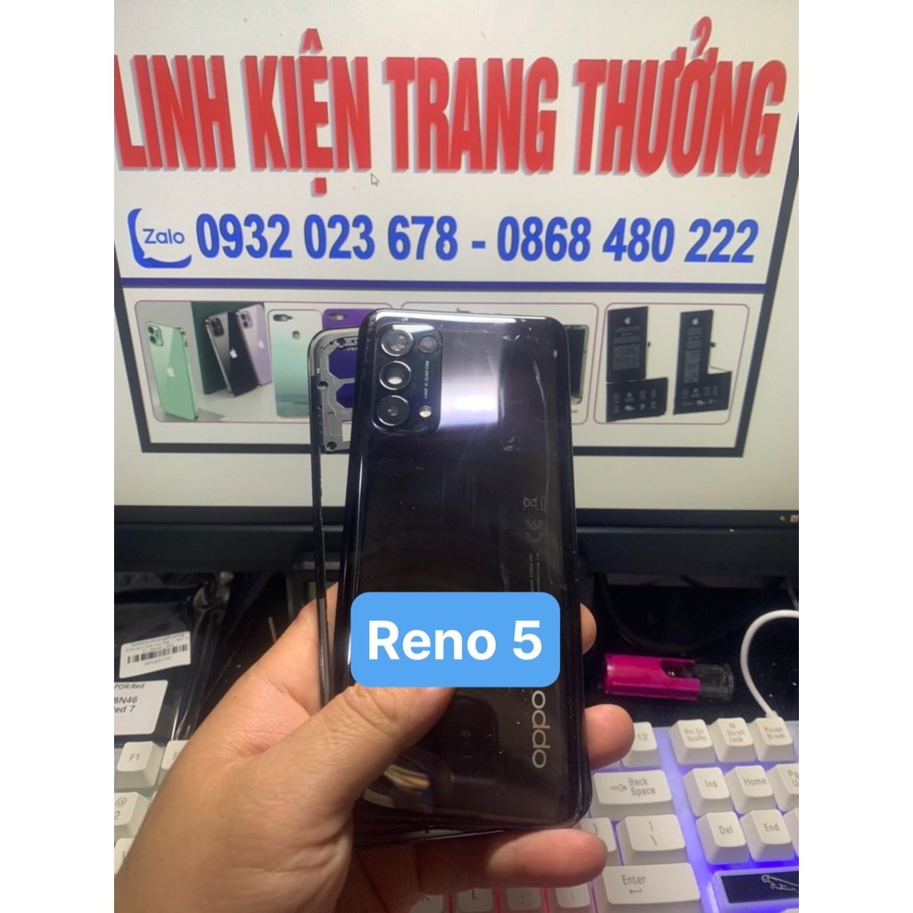 Vỏ lưng viền oppo reno 5 - 4G / Reno 5 - 5G, hàng zin