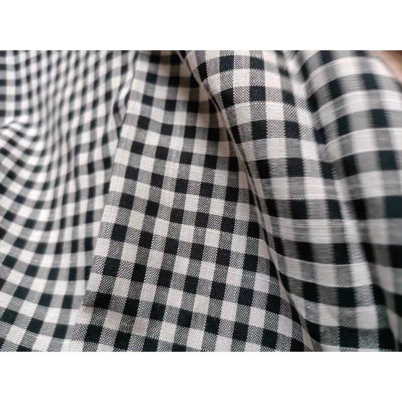 Đầm Nữ Cổ Chữ V Eo Thắt Dây Sọc Caro Thời Trang Nữ