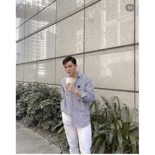 Sơ mi nam thêu trái tim