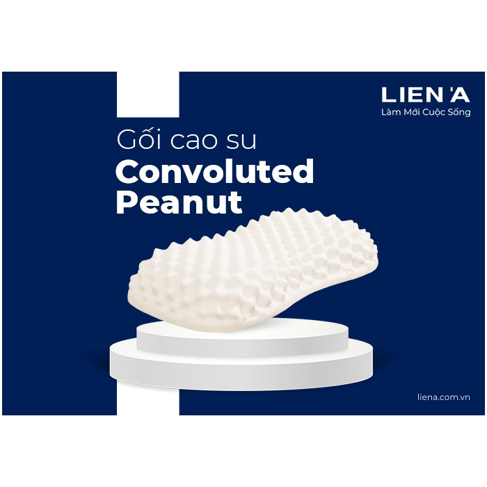 Gối cao su massage Convoluted Peanut - Liên Á