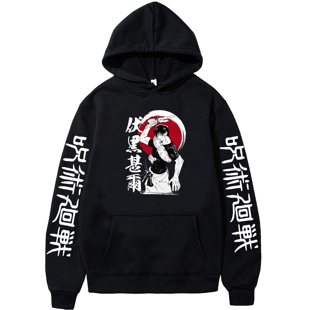 Anime Cửu Âm Chân Kinh Kaisen Áo Hoodie Quần Áo Nam Nữ Kawaii Toại Fushiguro Manga Hoạt Hình