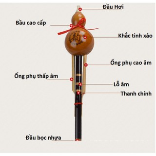 SÁO BẦU (TIÊU BẦU ) CAO CẤP TONE B ÂM THANH DU DƯƠNG, NHẸ NHÀNG