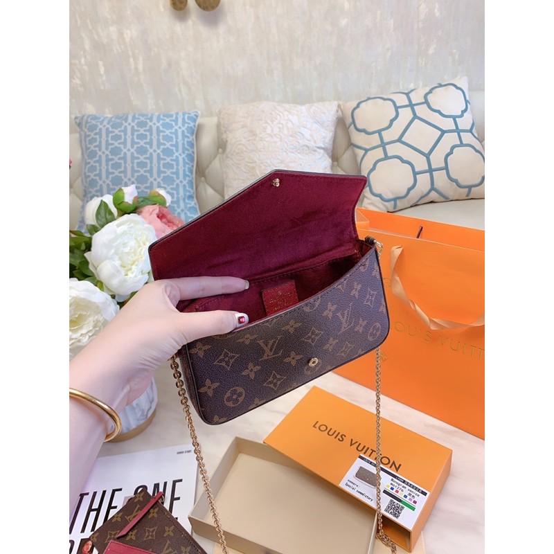 🔱  Sét 3 món ŁV Felicie, túi nữ bản Đặc Biệt full box + bill