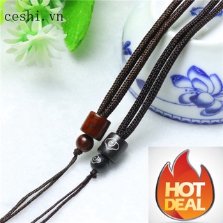 Vòng cổ bện hạt gỗ độc đáo