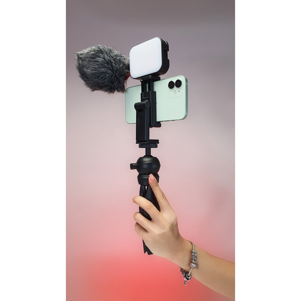 PHOTOCITY YOUTUBER KIT S2 - Combo Mic thu âm BOYA BY-MM1 và phụ kiện dành cho Điện thoại cổng 3.5mm