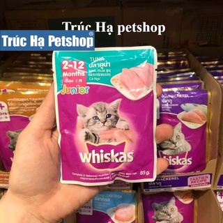 Pate sốt whiskas gói 80gr mèo con - mèo lớn - thức ăn cho mèo