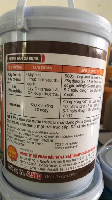 Gell ra rễ 4,5 ký. Hàng chính hãng Quả Cầu Lửa
