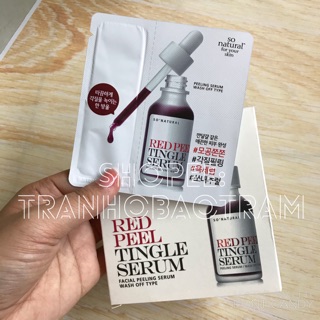 Gói Sample So' Natural Red Peel Tingle Serum