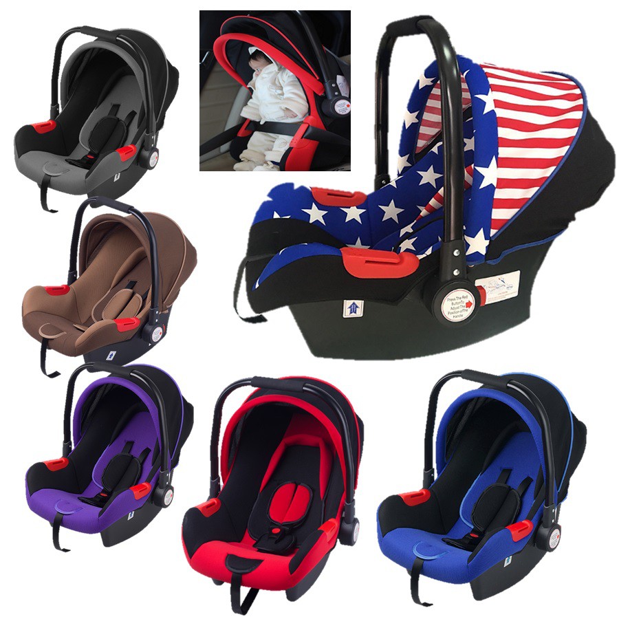 Ghế an toàn cho trẻ em 0-12 tháng chế độ giỏ, chế độ xe ô tô, chế độ nôi nhiều màu sắc