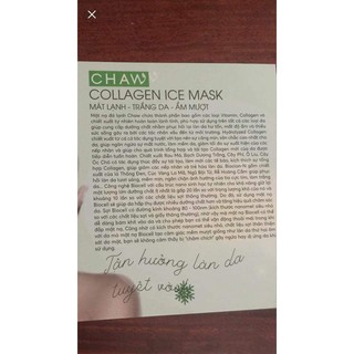 MASK CHAW THẠCH ĐÁ COLLAGEN CẤP ẨM
